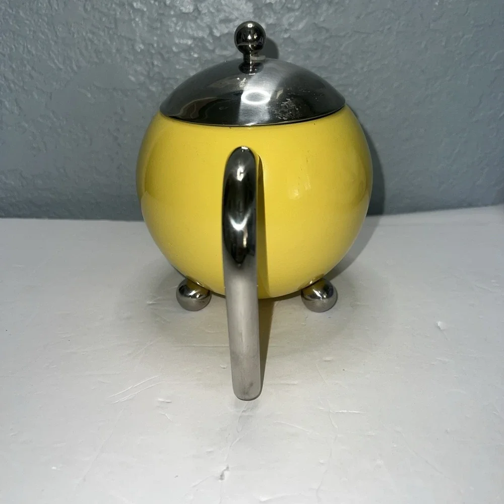 The Original Painted Ladies Teapot Yellow (No strainer) G & H Tea Services 1978